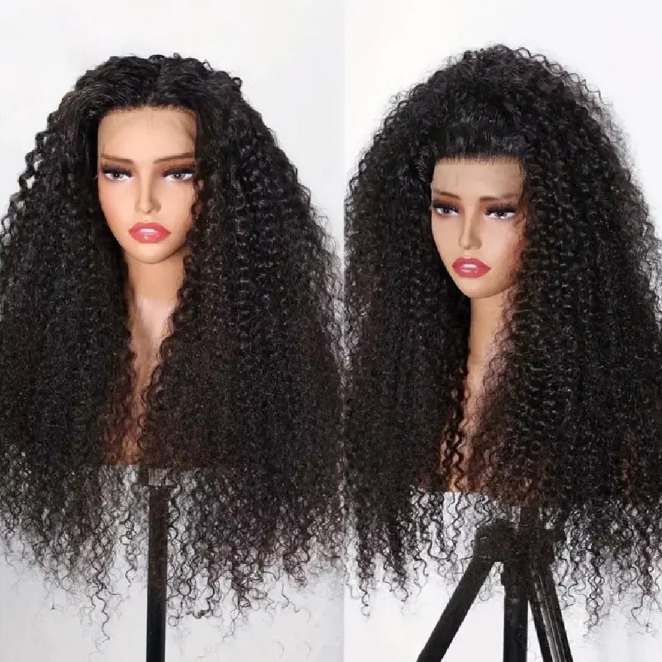 # 24-Inch Pre-Plucked HD Lace Front Kinky Curly Wig