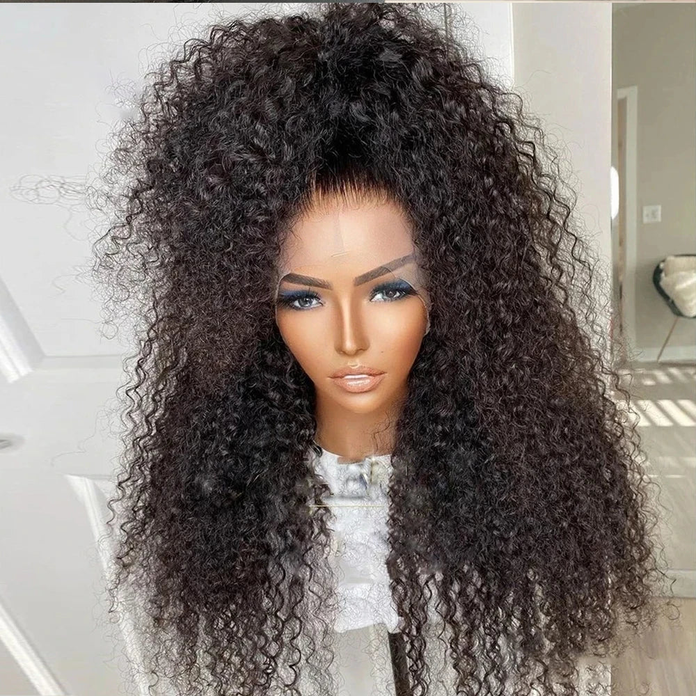 # 24-Inch Pre-Plucked HD Lace Front Kinky Curly Wig
