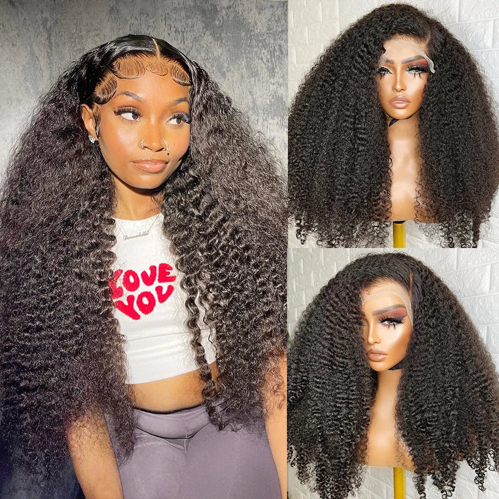 # 360 HD Lace Front Kinky Curly Human Hair Wig