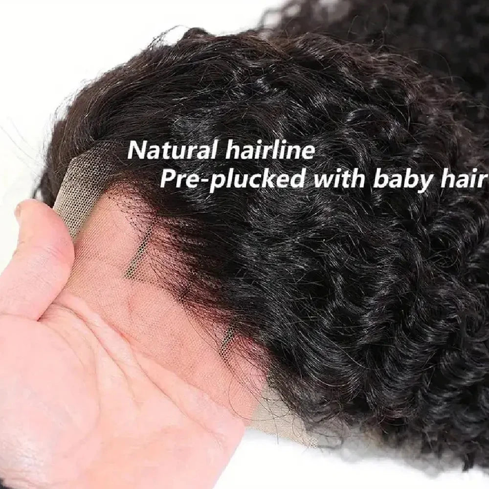 # 24-Inch Pre-Plucked HD Lace Front Kinky Curly Wig