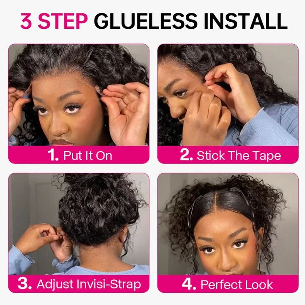 # Effortlessly Glamorous: 36-Inch Water Wave Full Lace Wig