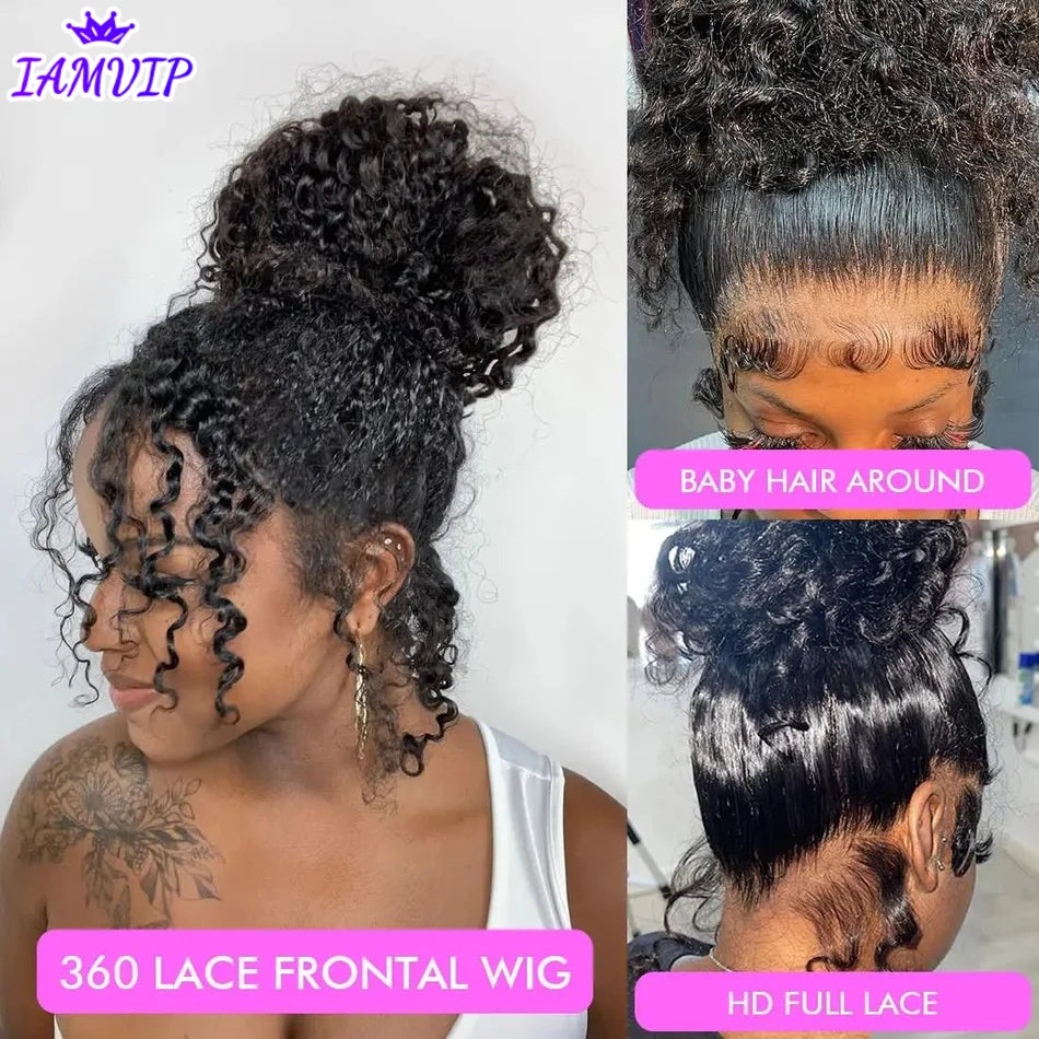 # Effortlessly Glamorous: 36-Inch Water Wave Full Lace Wig