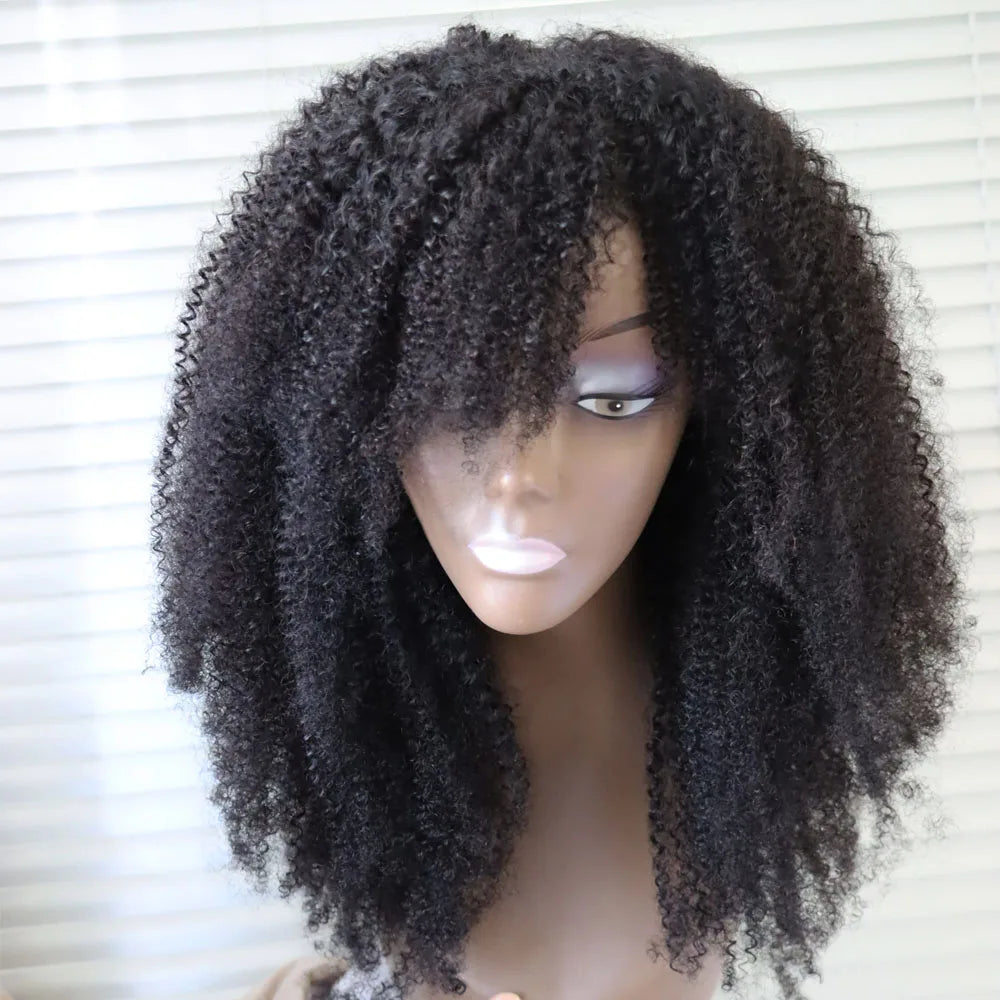 # Afro Kinky Curly Brazilian Human Hair Wig for Black Women