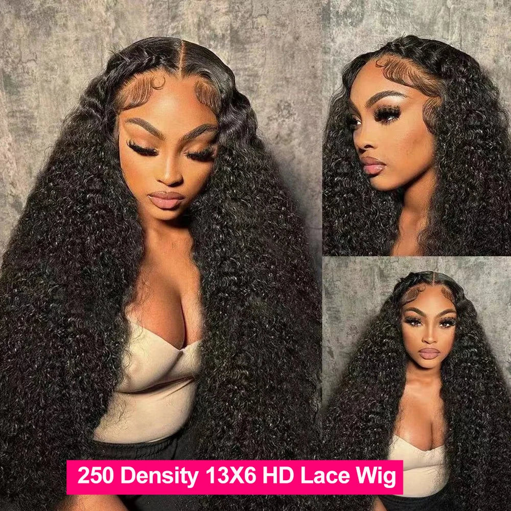 # 360 HD Lace Front Kinky Curly Human Hair Wig