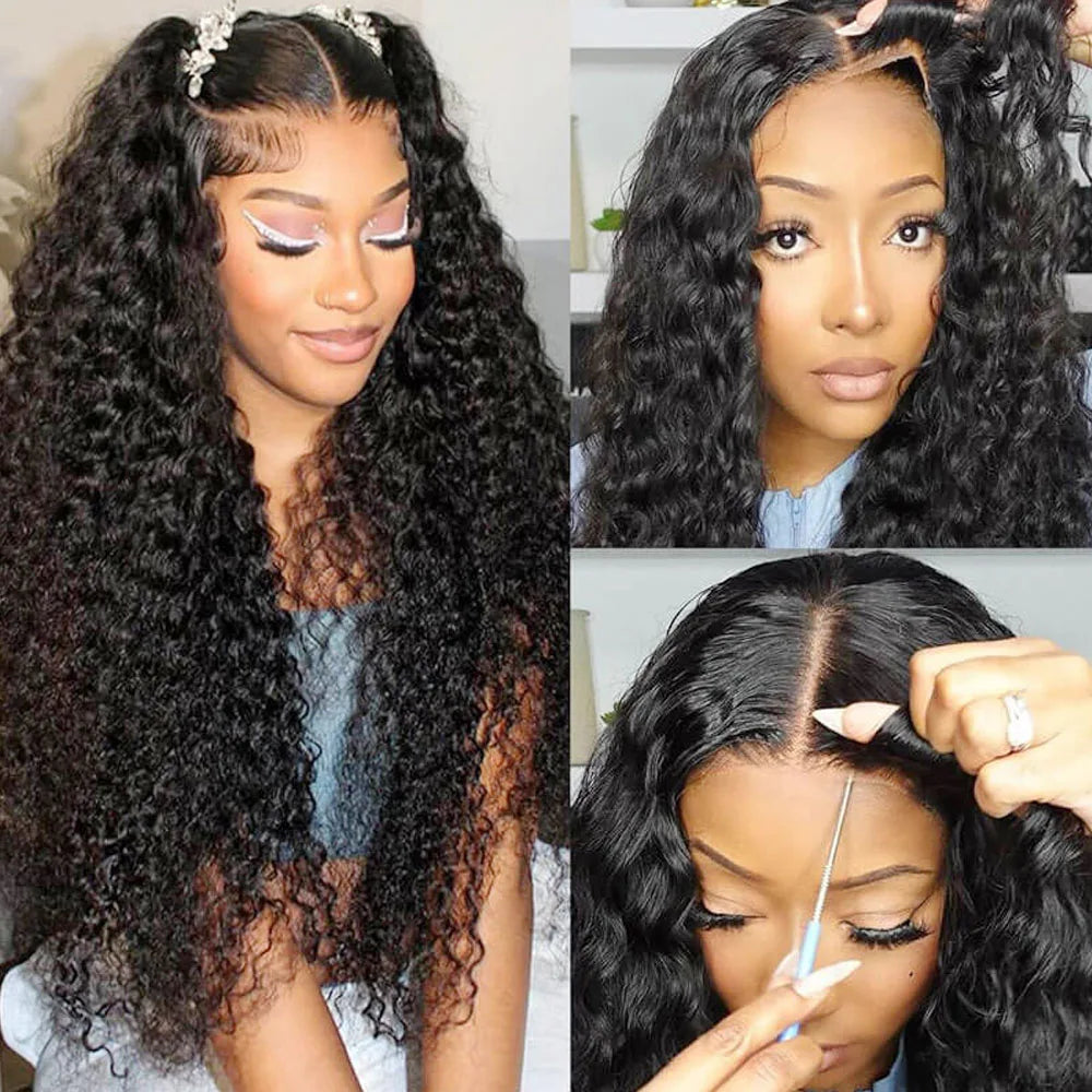 # 360 HD Lace Front Kinky Curly Human Hair Wig