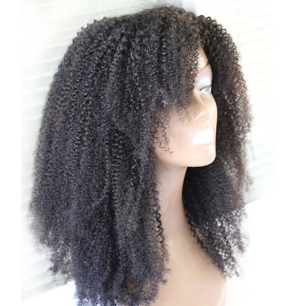 # Afro Kinky Curly Brazilian Human Hair Wig for Black Women