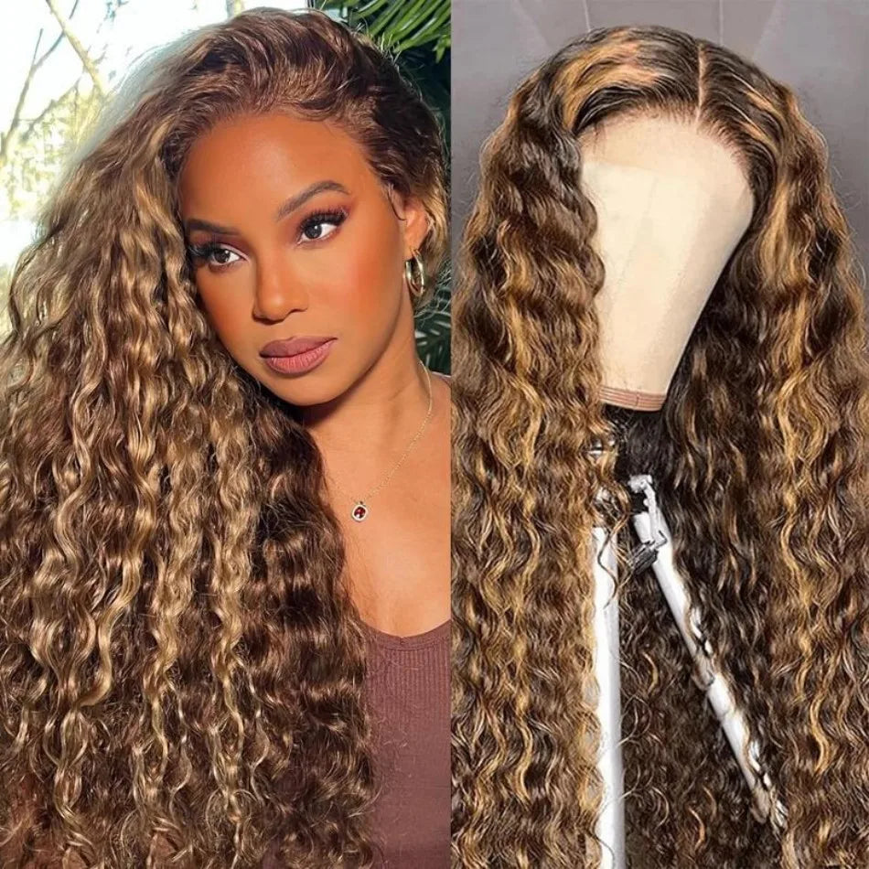 # Curly Deep Wave Brazilian HD Lace Front Wig