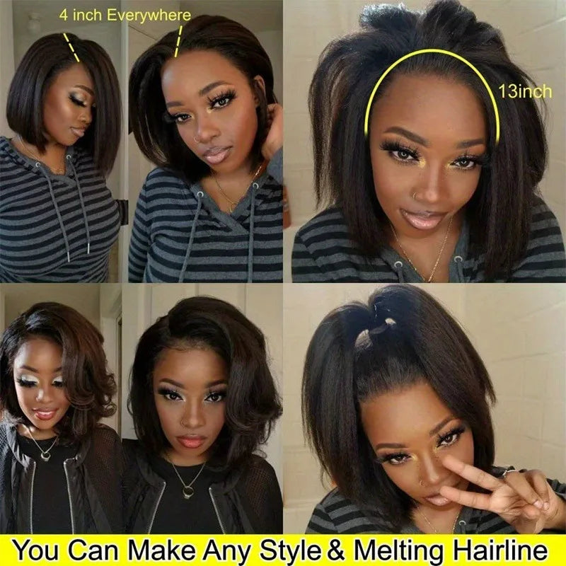 # Effortless Elegance: HD Lace Short Wig with Pre-Pulled Hairline