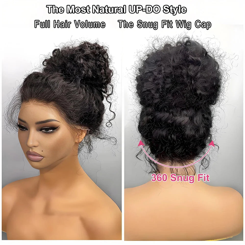 # Effortlessly Glamorous: 36-Inch Water Wave Full Lace Wig