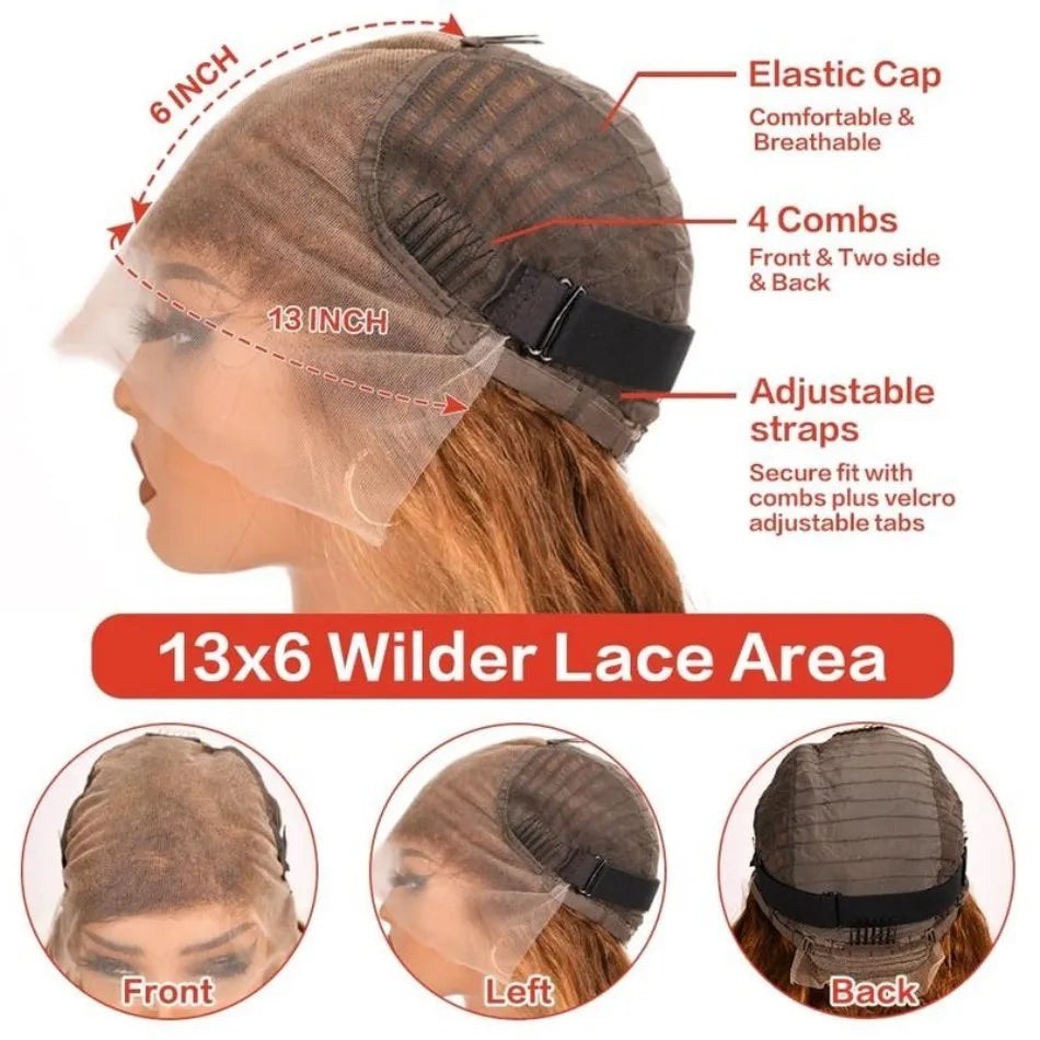 # Curly Deep Wave Brazilian HD Lace Front Wig