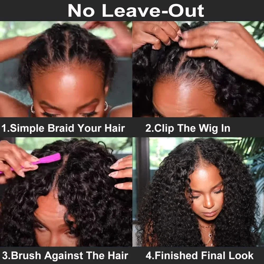 # Beginner-Friendly Glueless Wig: 100% Human Hair, Burmese Curly